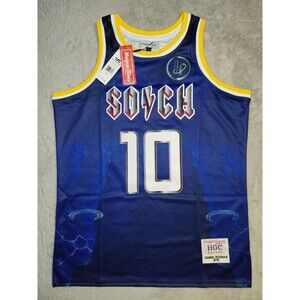 Headgear Classics Dennis Rodman Alternate HighSchool BasketBall Jersey #10 Sz XL